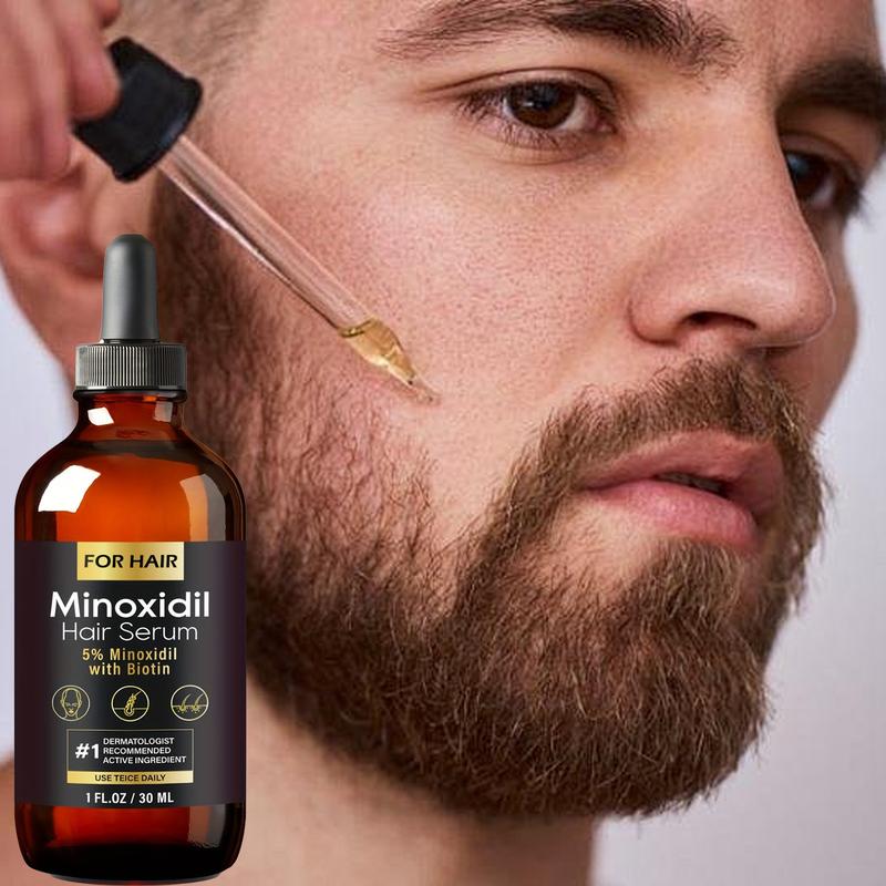 5% Minoxidil Hair Growth Solution – for Men’S Hair & Beard, Women’S Hair Loss Treatment, 1Oz Scalp Comfort Formula