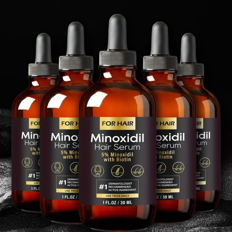 5% Minoxidil Hair Growth Solution – for Men’S Hair & Beard, Women’S Hair Loss Treatment, 1Oz Scalp Comfort Formula